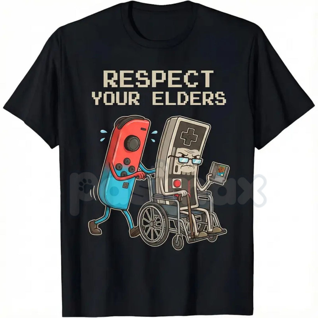 Funny Retro Gamer Graphic T-Shirt - 8-Bit Nostalgia Humor Tee, Classic Console Fan Apparel, Ironic Gaming Joke Gift