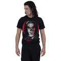 THE CROW - SKULL FACE - Front Print T-Shirt Black