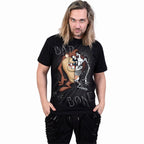 TAZ - BAD 2 D BONE - Front Print T-Shirt Black