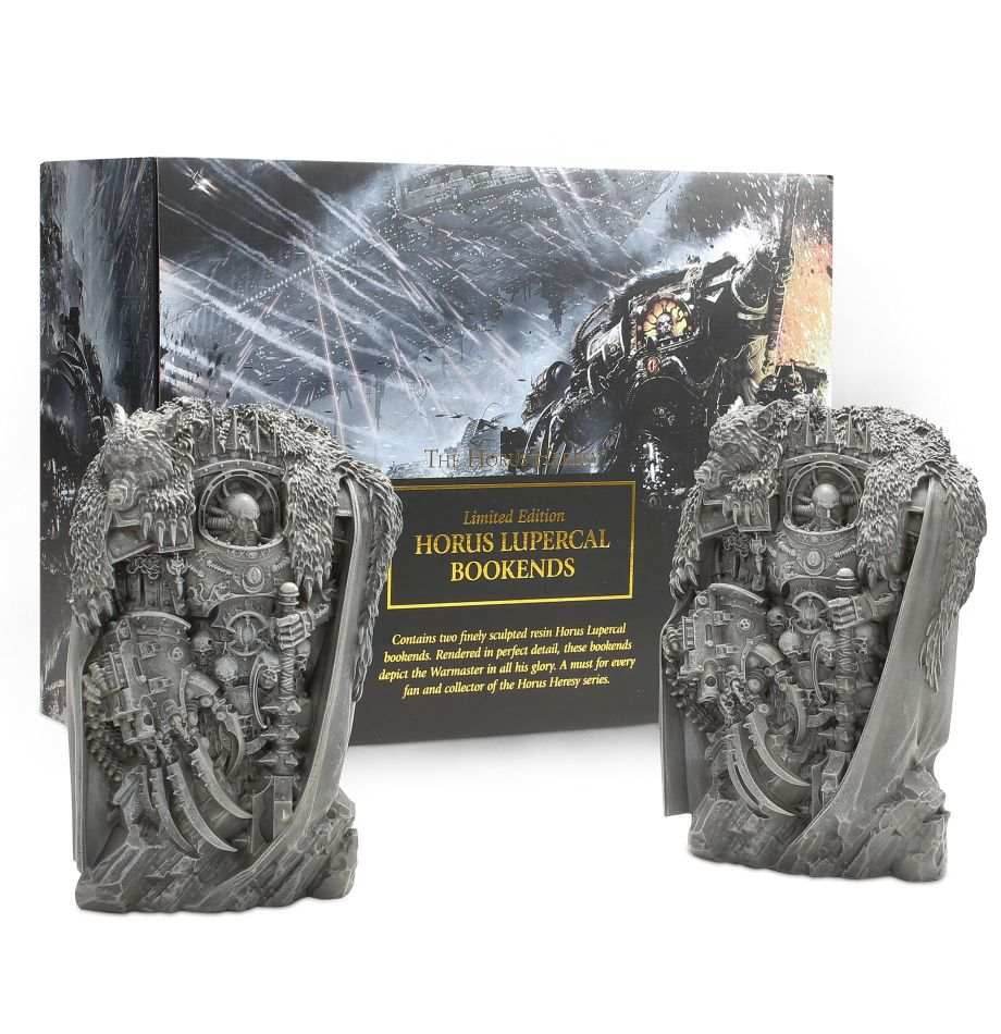 Warhammer 40K: Horus Lupercal Bookends - 