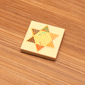 Chinese Checkers Printed 2x2 Tile made using LEGO parts - B3 Customs - 