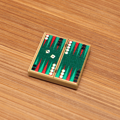 Backgammon - Custom Printed 2x2 Tile - 