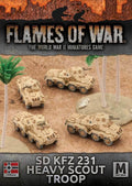 Flames of War: German SD KFZ 231 Heavy Scout Troop (Mid War-Afrika Korps) - 