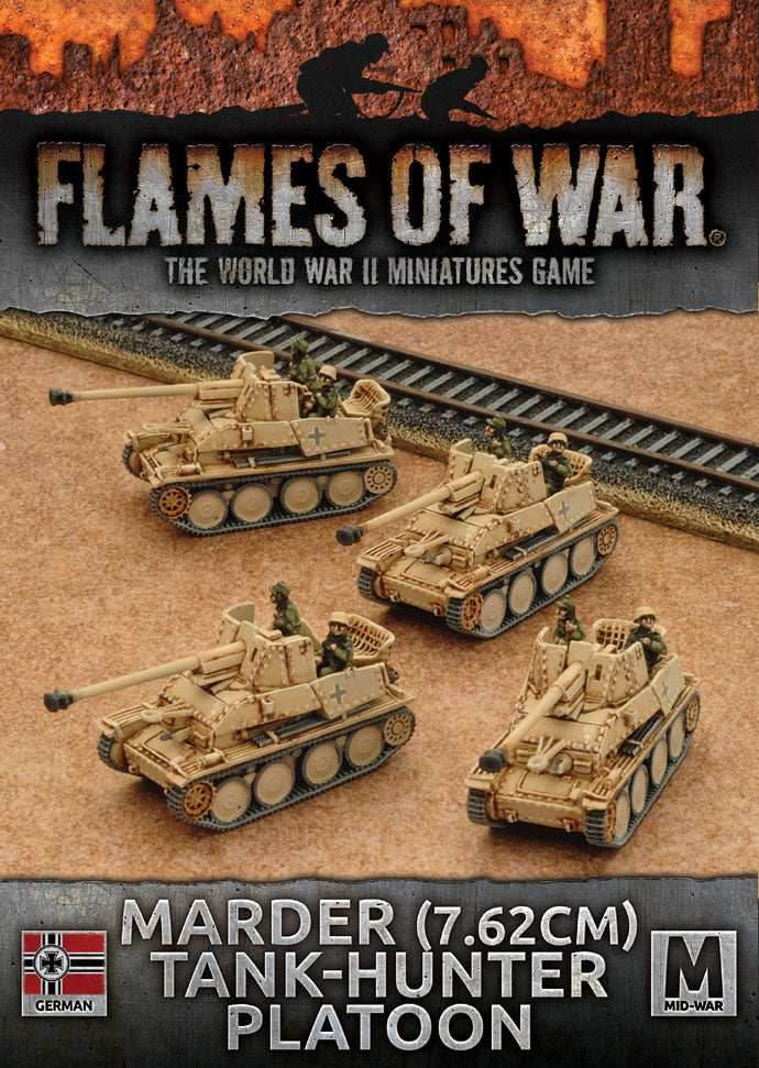 Flames of War: German Marder (7.62cm) Tank-Hunter Platoon (Mid War-Afrika Korps) - 