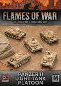 Flames of War: German Panzer II Tank Platoon (Mid War-Afrika Korps) - 