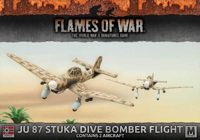 Flames of War: German Ju 87 Stuka Dive Bomber Flight (Mid War-Afrika Korps) - 