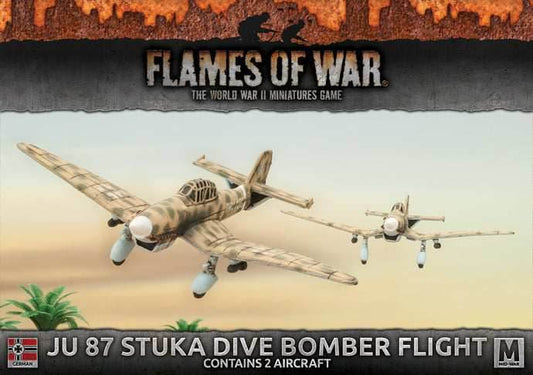 Flames of War: German Ju 87 Stuka Dive Bomber Flight (Mid War-Afrika Korps) - 