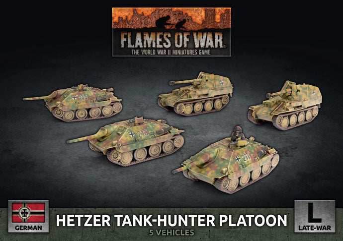 Flames of War: German Hetzer Tank-Hunter Platoon (Late War) - 