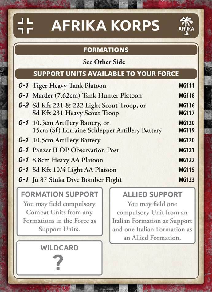 Flames of War: German Afrika Korps Rifle Platoon (Mid War) - 