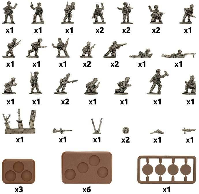 Flames of War: German Afrika Korps Rifle Platoon (Mid War) - 