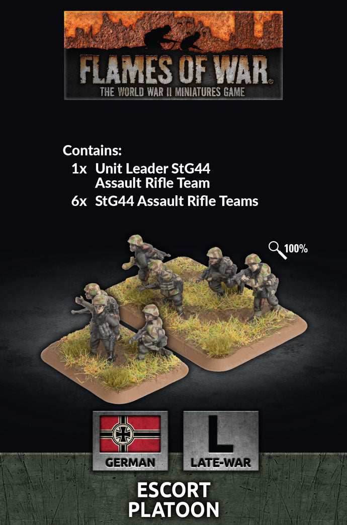 Flames of War: German Escort Platoon (Late War) - 