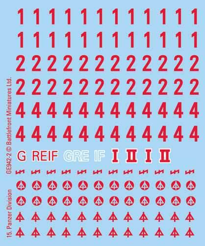 Flames of War: German DAK Decals - 