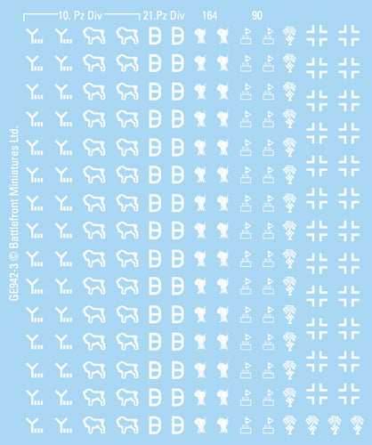 Flames of War: German DAK Decals - 