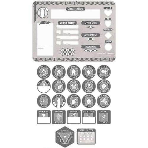 D&D: Fighter Token Set - 