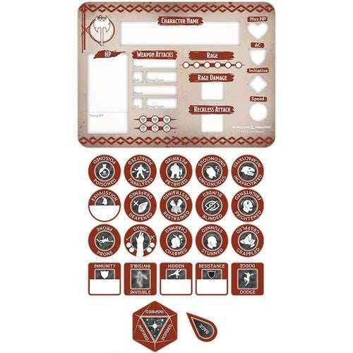 D&D: Barbarian Token Set - 