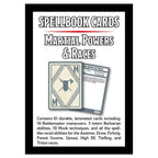 D&D Spellbook Cards: Martial Powers & Races - 