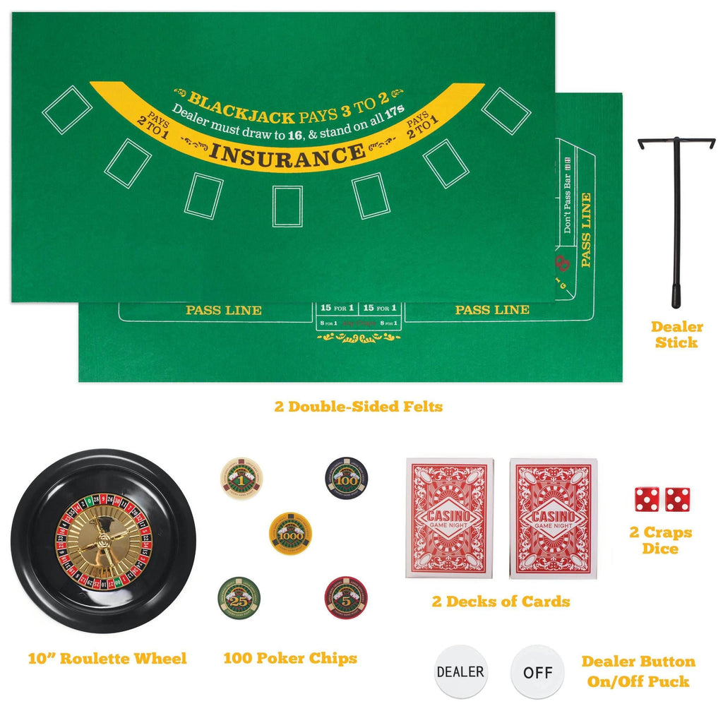 Casino Game Night: 4 Games in 1 - 