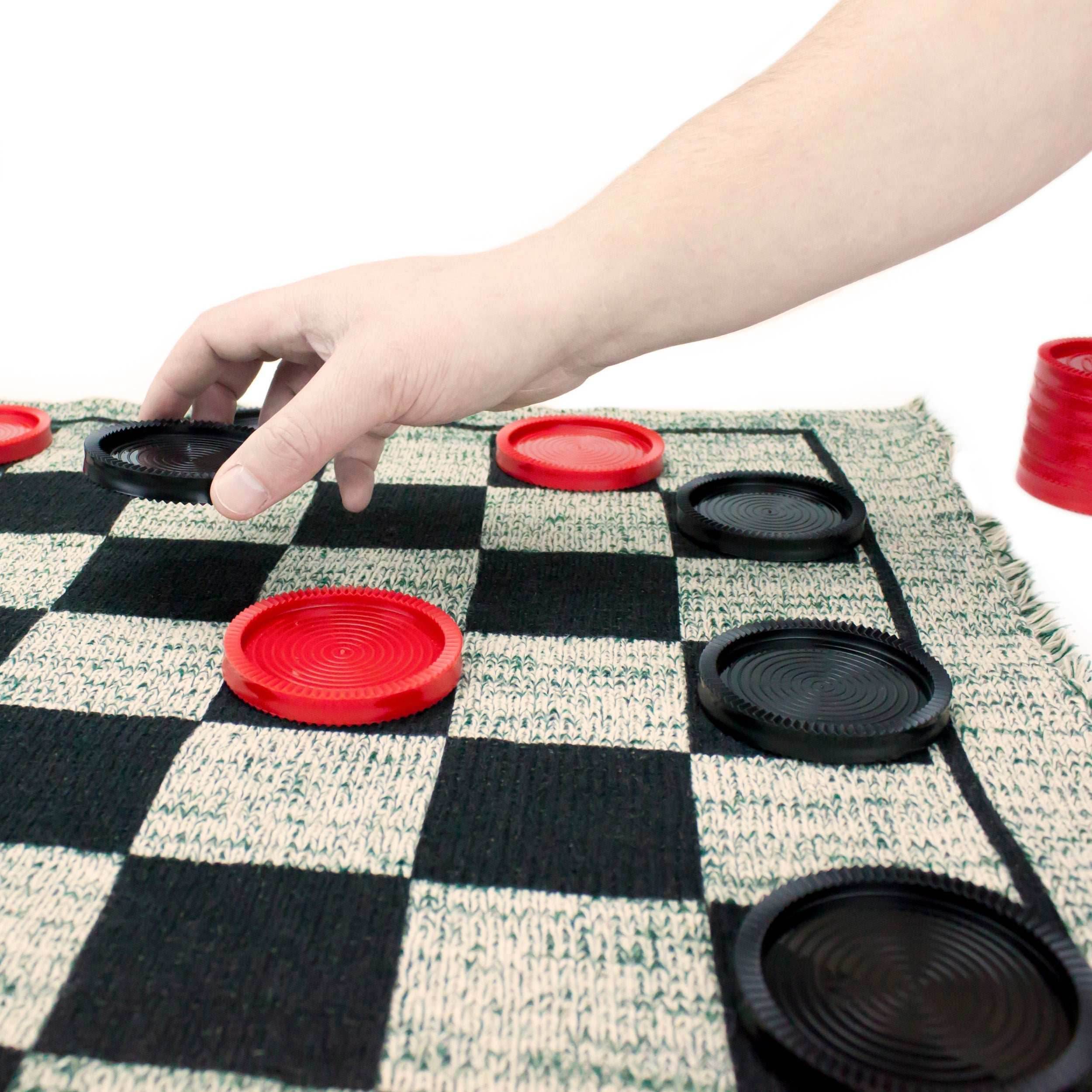 3-in-1 Giant Checkers Rug - 