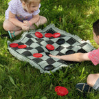 3-in-1 Giant Checkers Rug - 