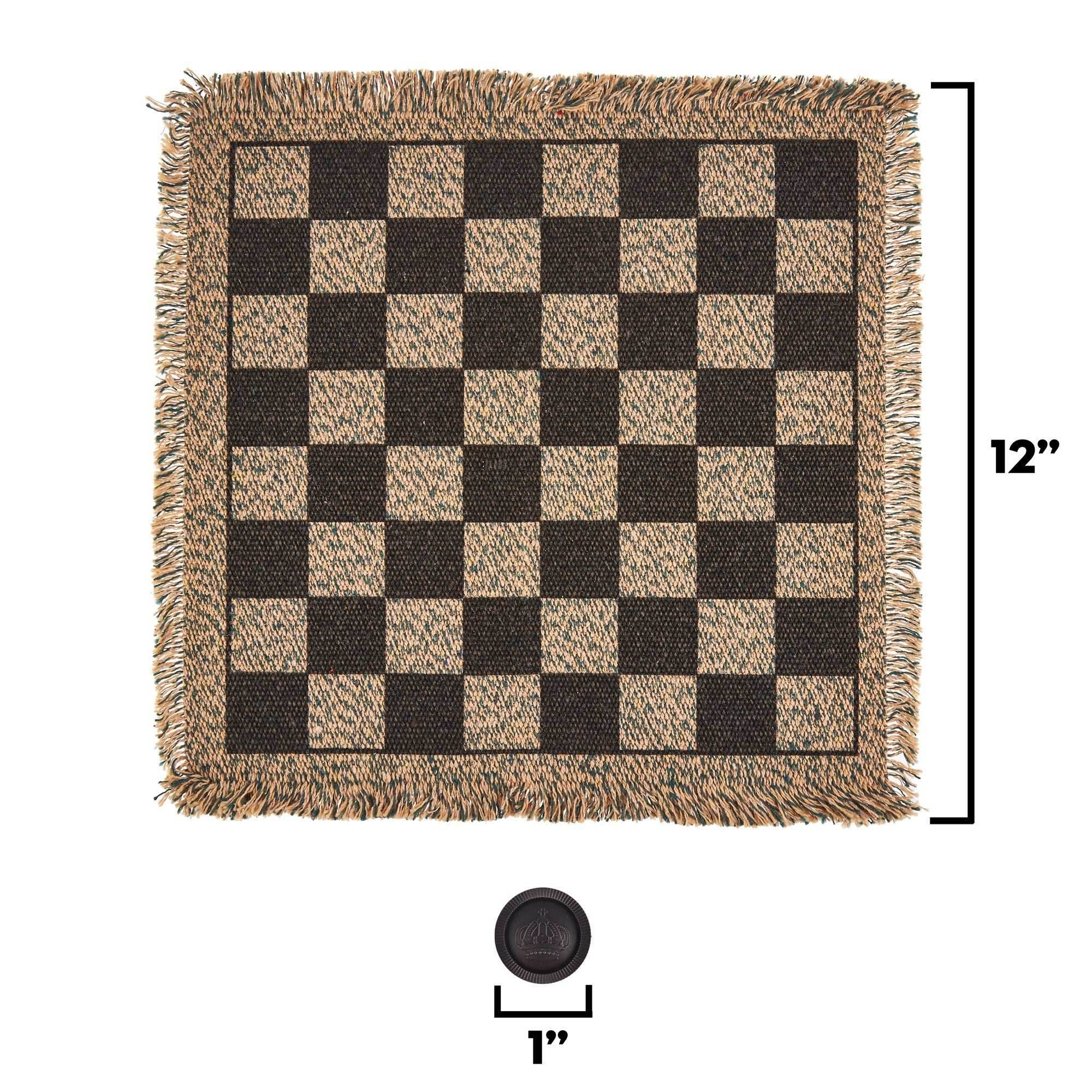 3-in-1 Mini Checkers Rug - 