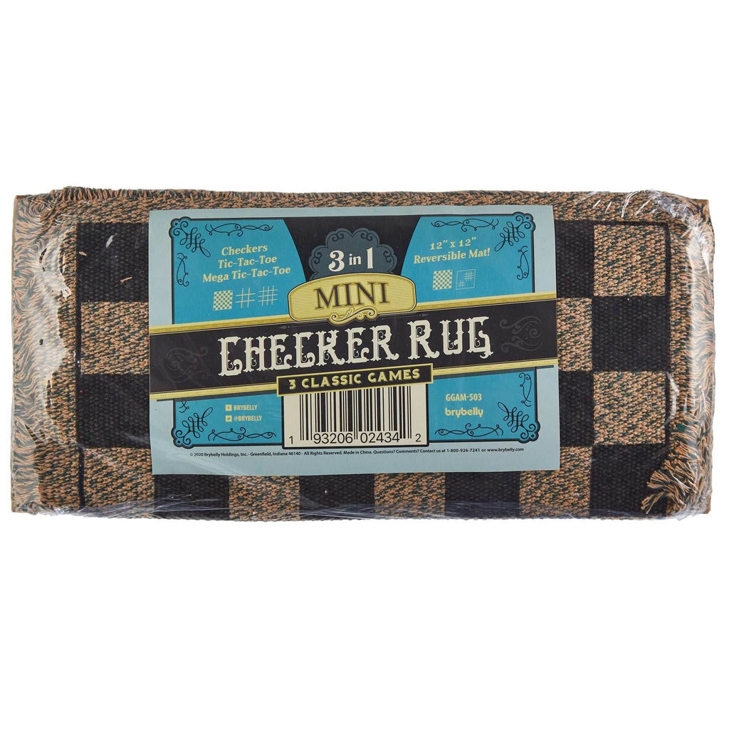 3-in-1 Mini Checkers Rug - 