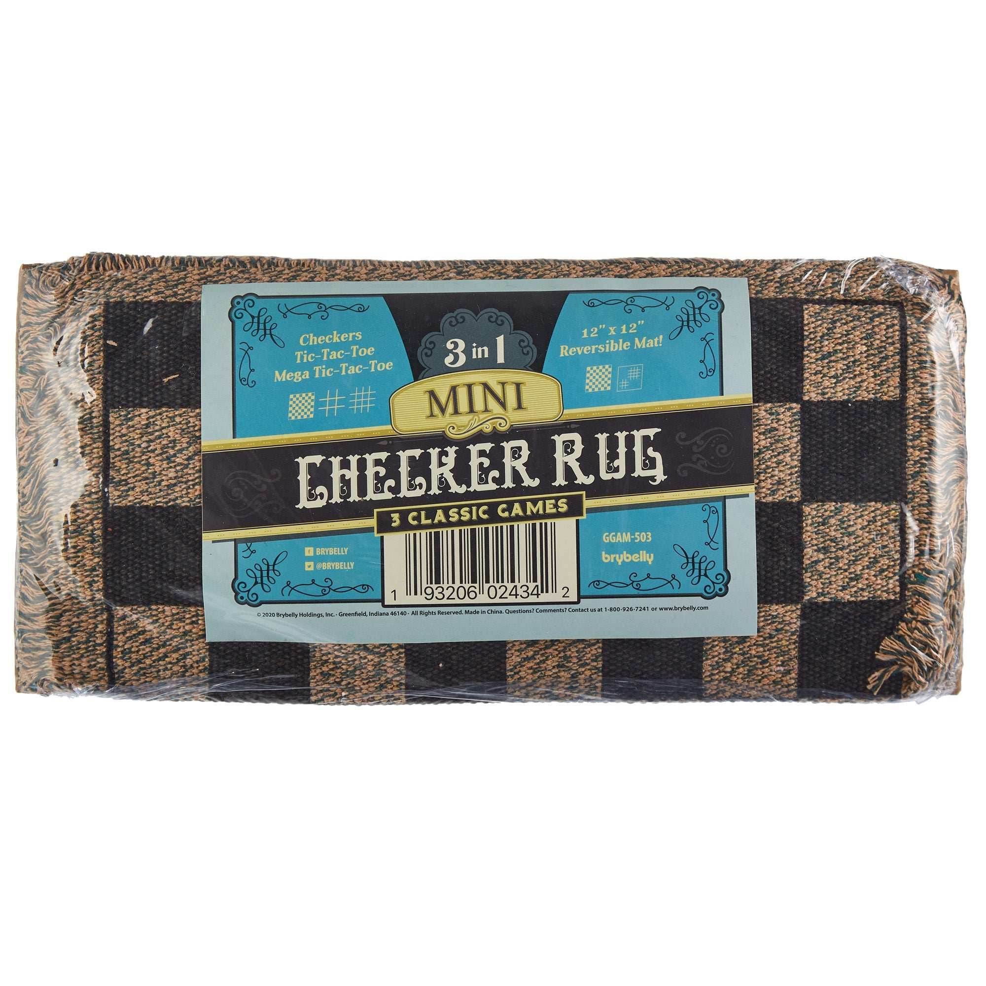 3-in-1 Mini Checkers Rug - 