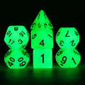 Glow in the Dark - Blue and Green RPG Dice Set - 