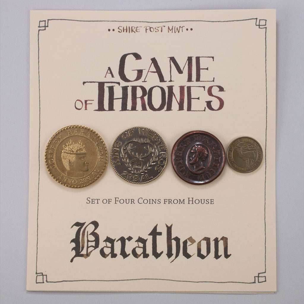 House Baratheon Set of Four Coins - 