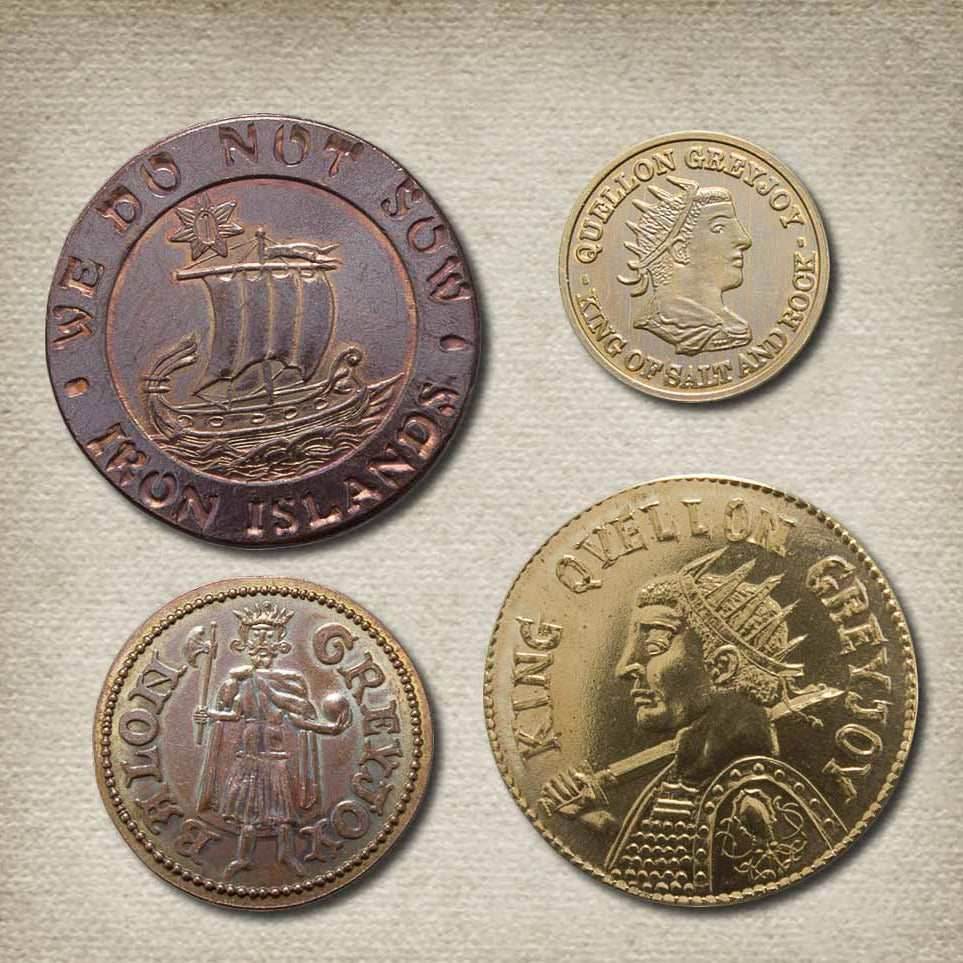 House Greyjoy Set of Four Coins - 