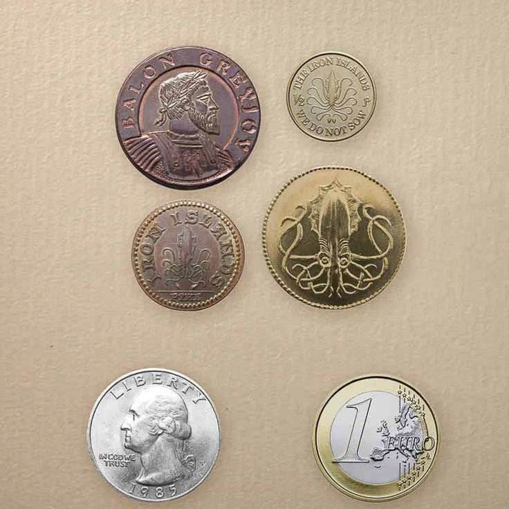 House Greyjoy Set of Four Coins - 