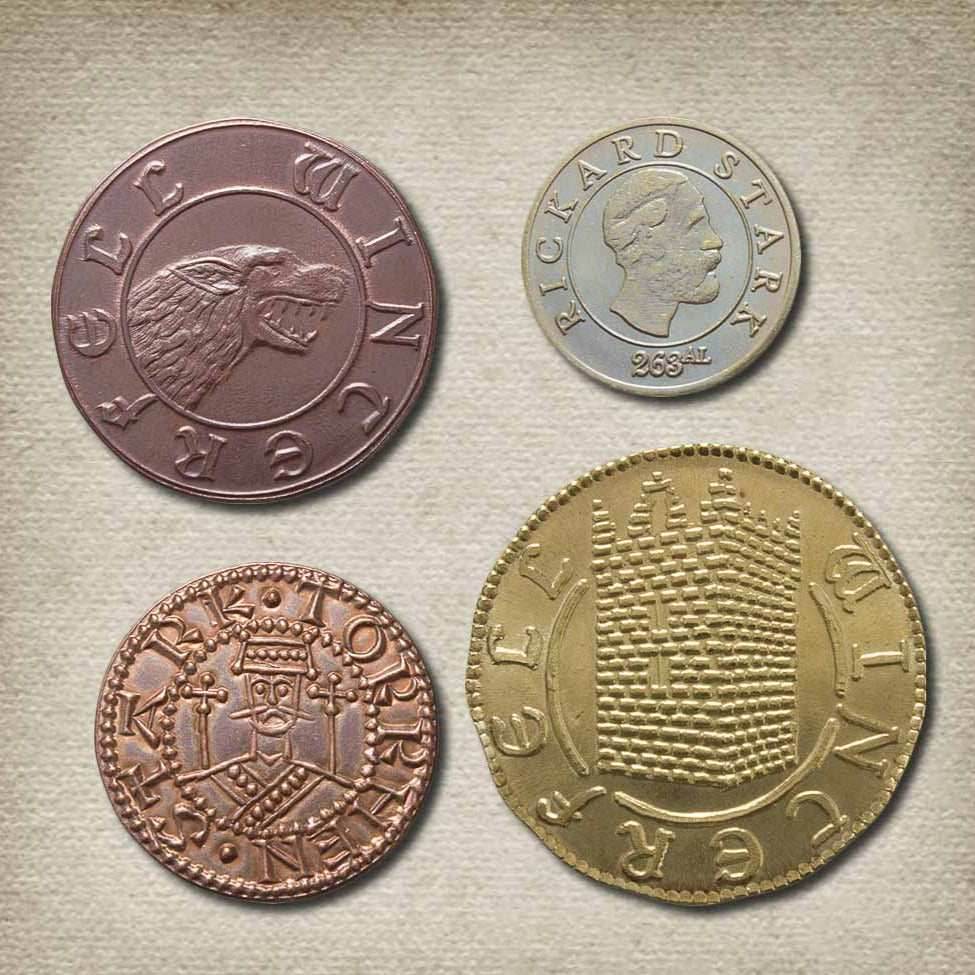 House Stark Set of Four Coins - 