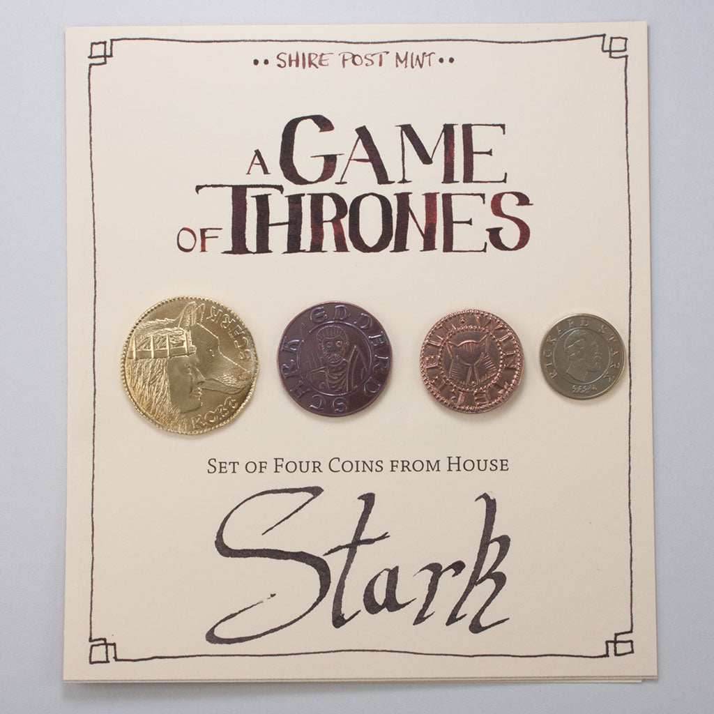 House Stark Set of Four Coins - 