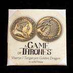 Viserys I Targaryen Golden Dragon in solid brass - 