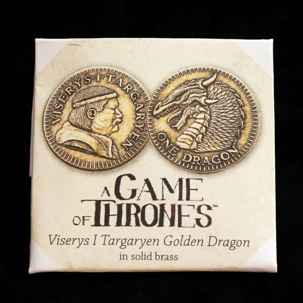 Viserys I Targaryen Golden Dragon in solid brass - 