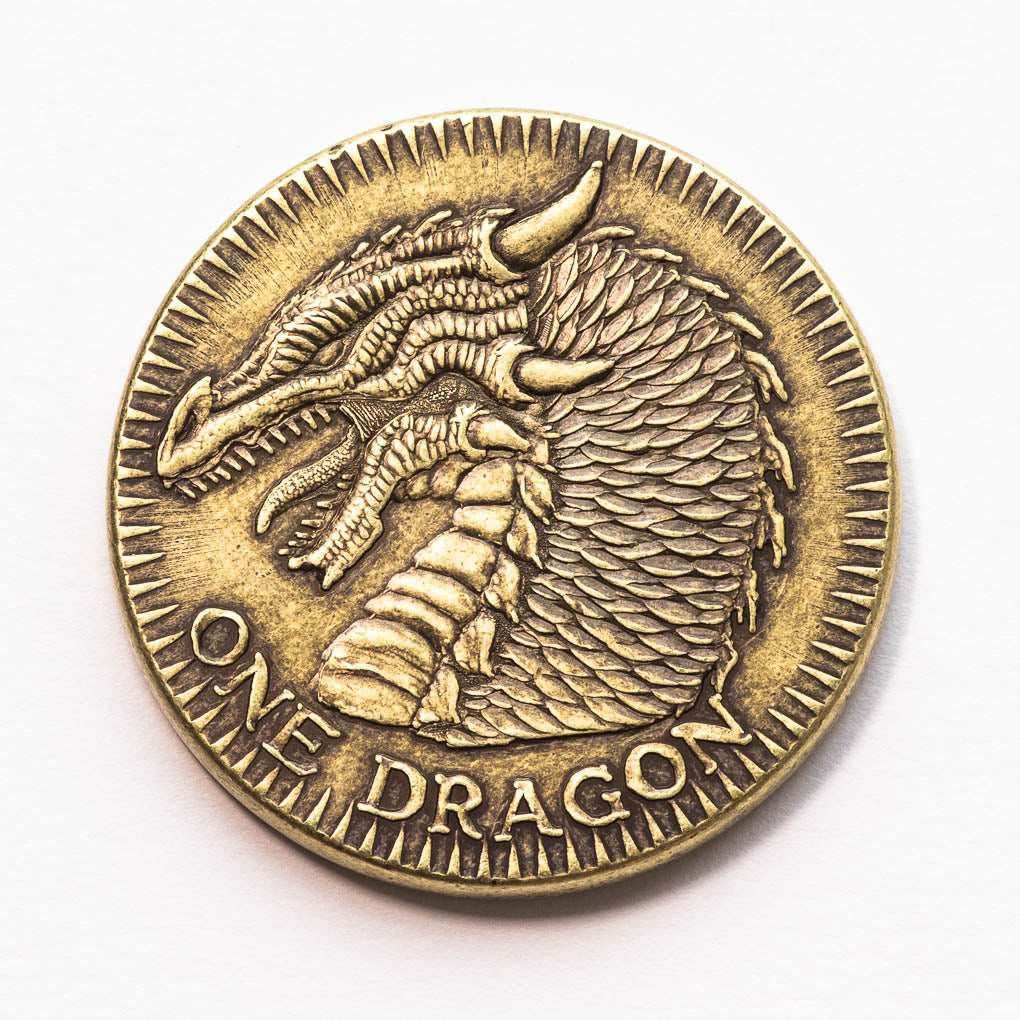 Viserys I Targaryen Golden Dragon in solid brass - 