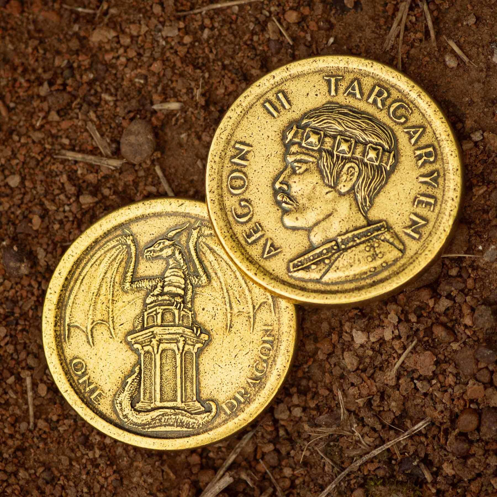 Aegon II Targaryen Golden Dragon Coin - 