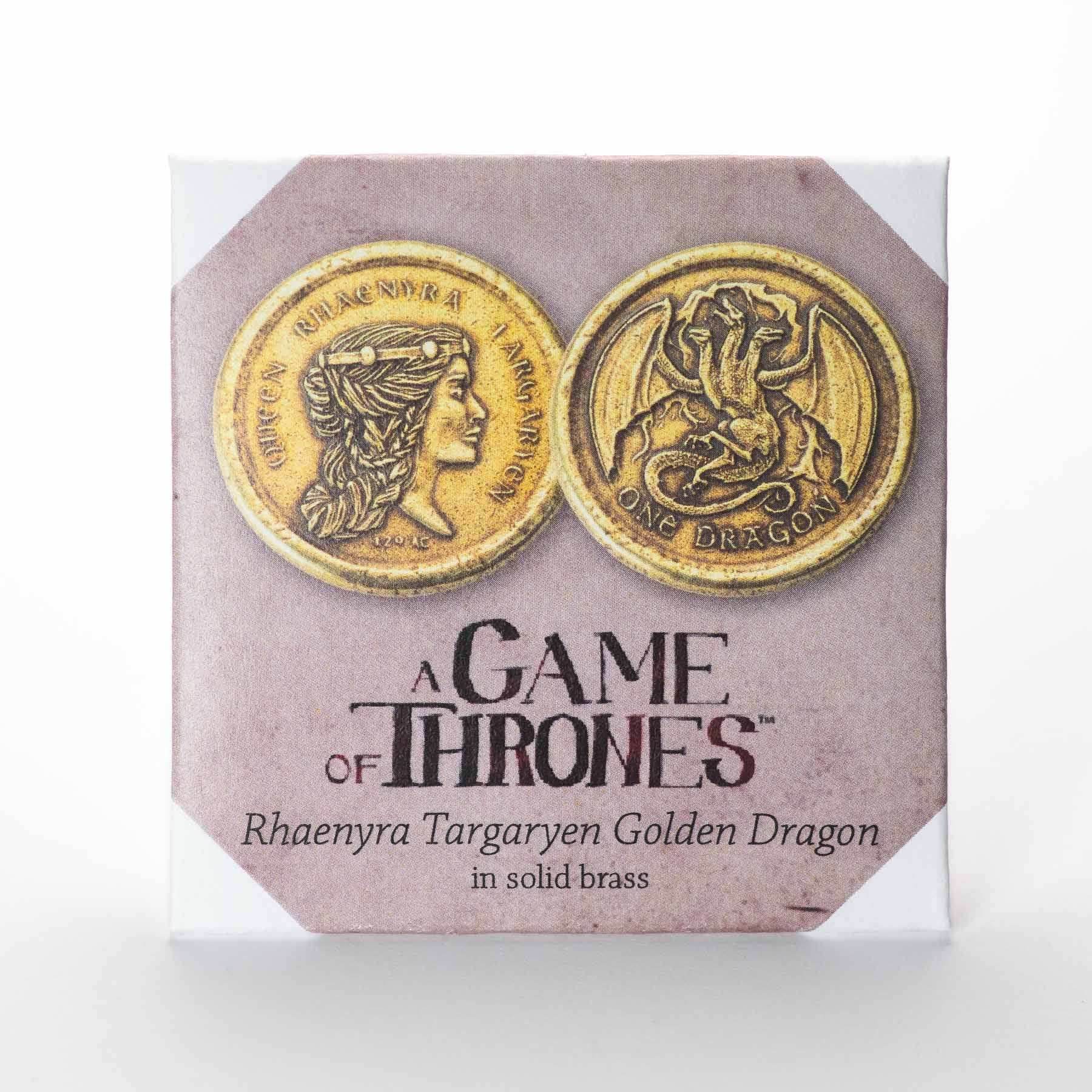 Rhaenyra Targaryen Golden Dragon Coin - 