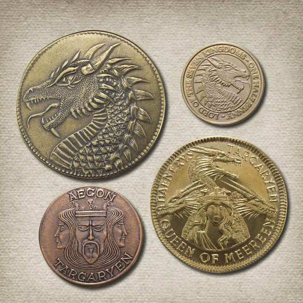 House Targaryen Set of Four Coins - 