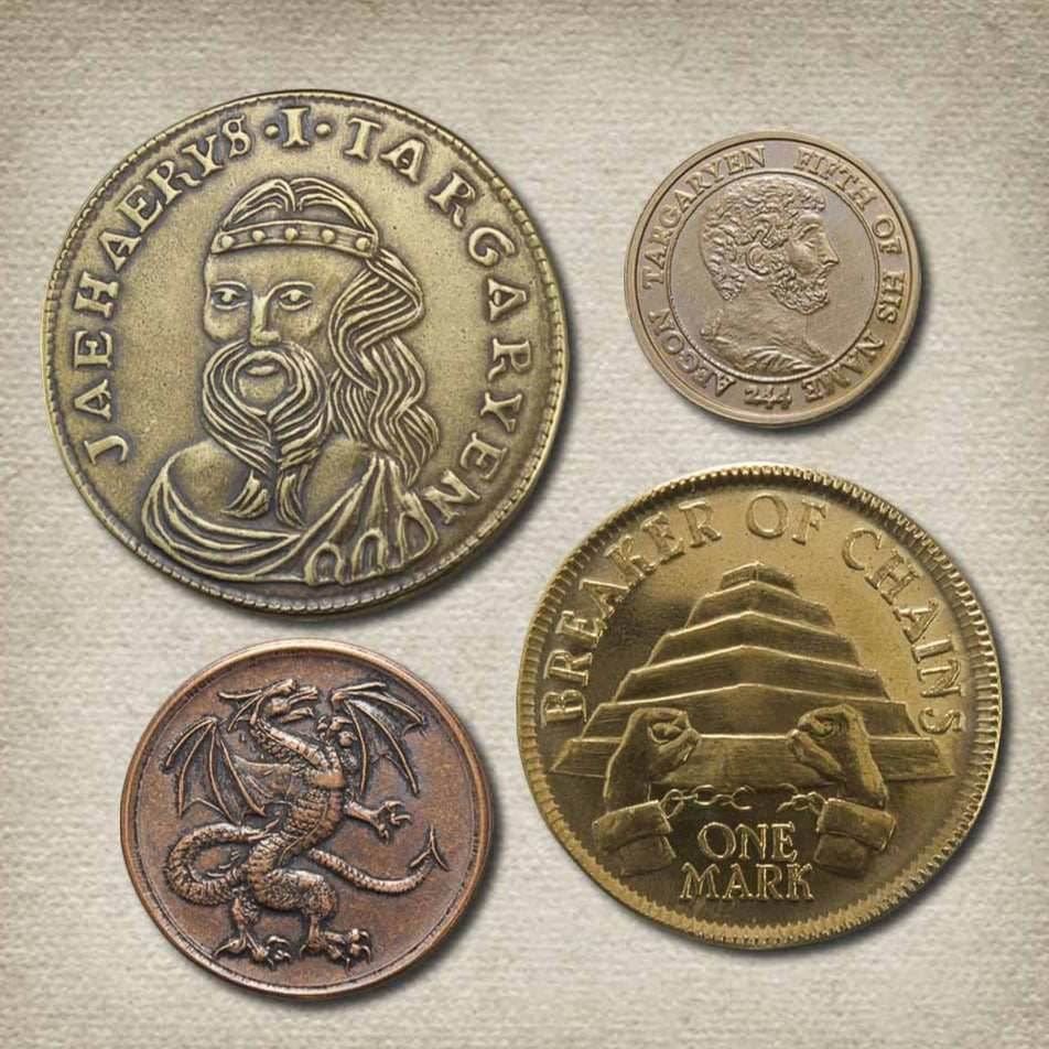 House Targaryen Set of Four Coins - 
