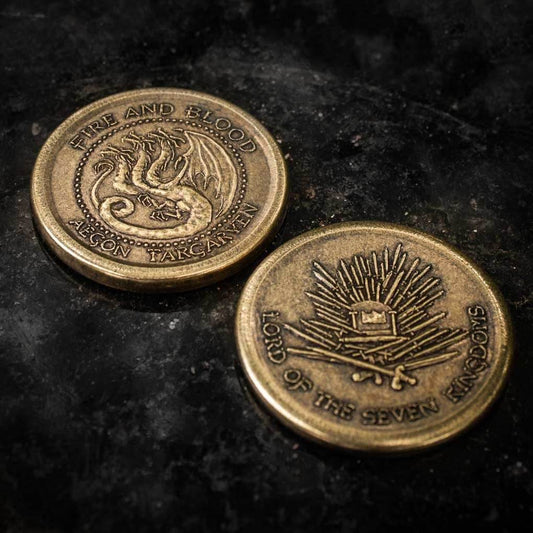 Aegon Targaryen Golden Dragon Coin - 