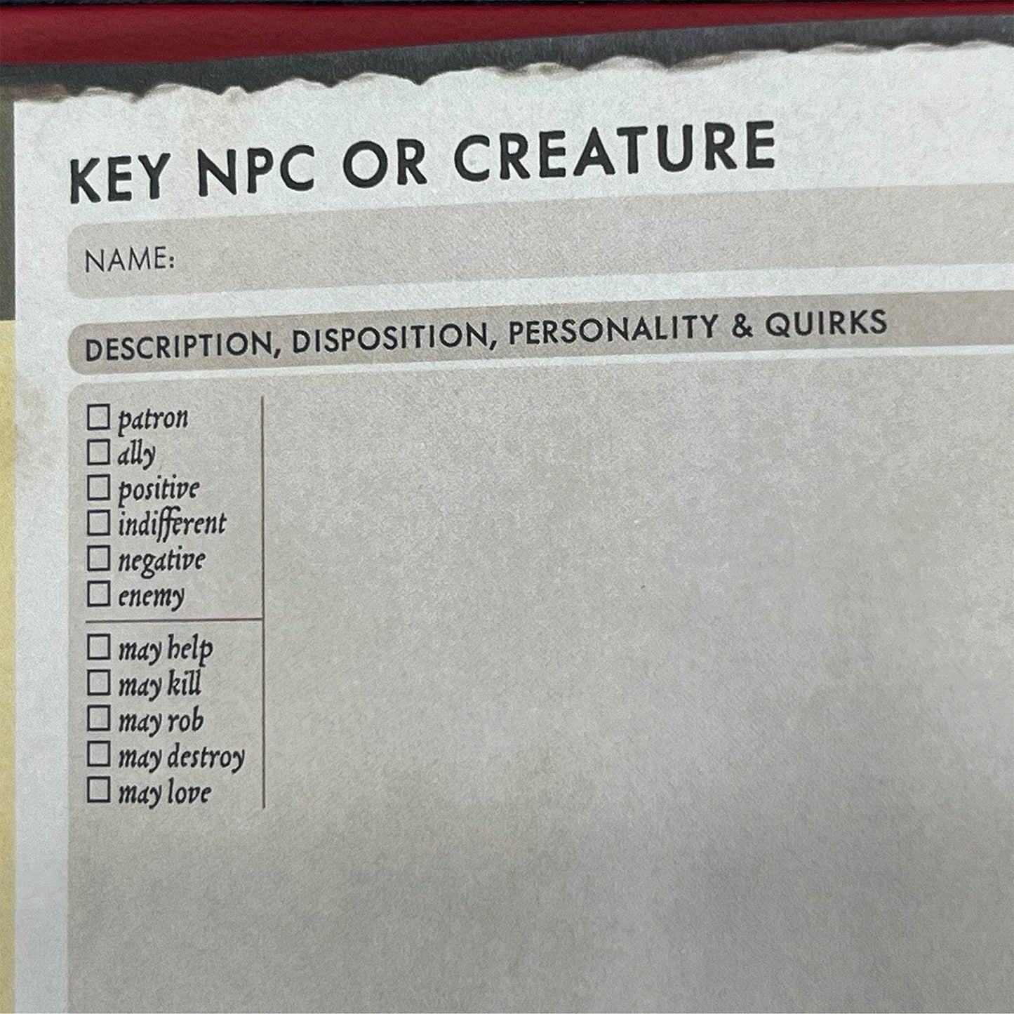 Gamemaster's Journal - Red Castle