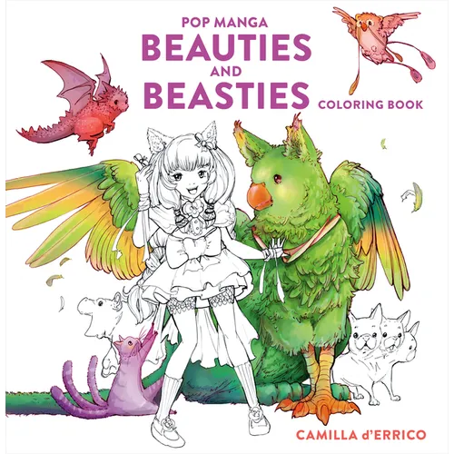 Pop Manga Beauties and Beasties Coloring Book