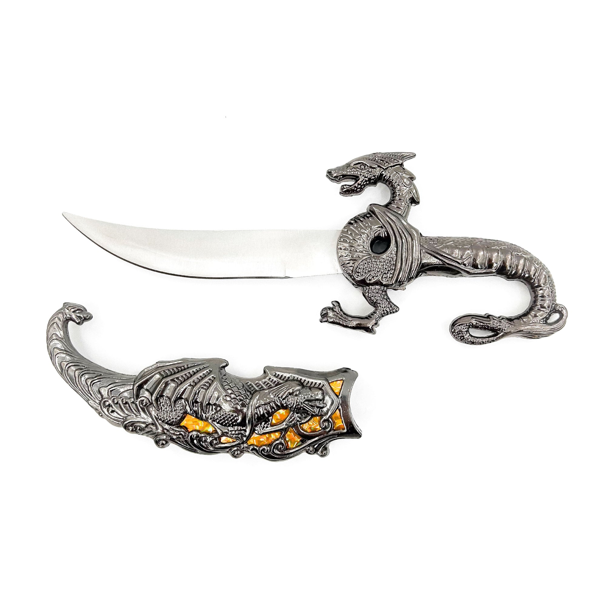 Golden Dragon Fantasy Dagger Knife-1