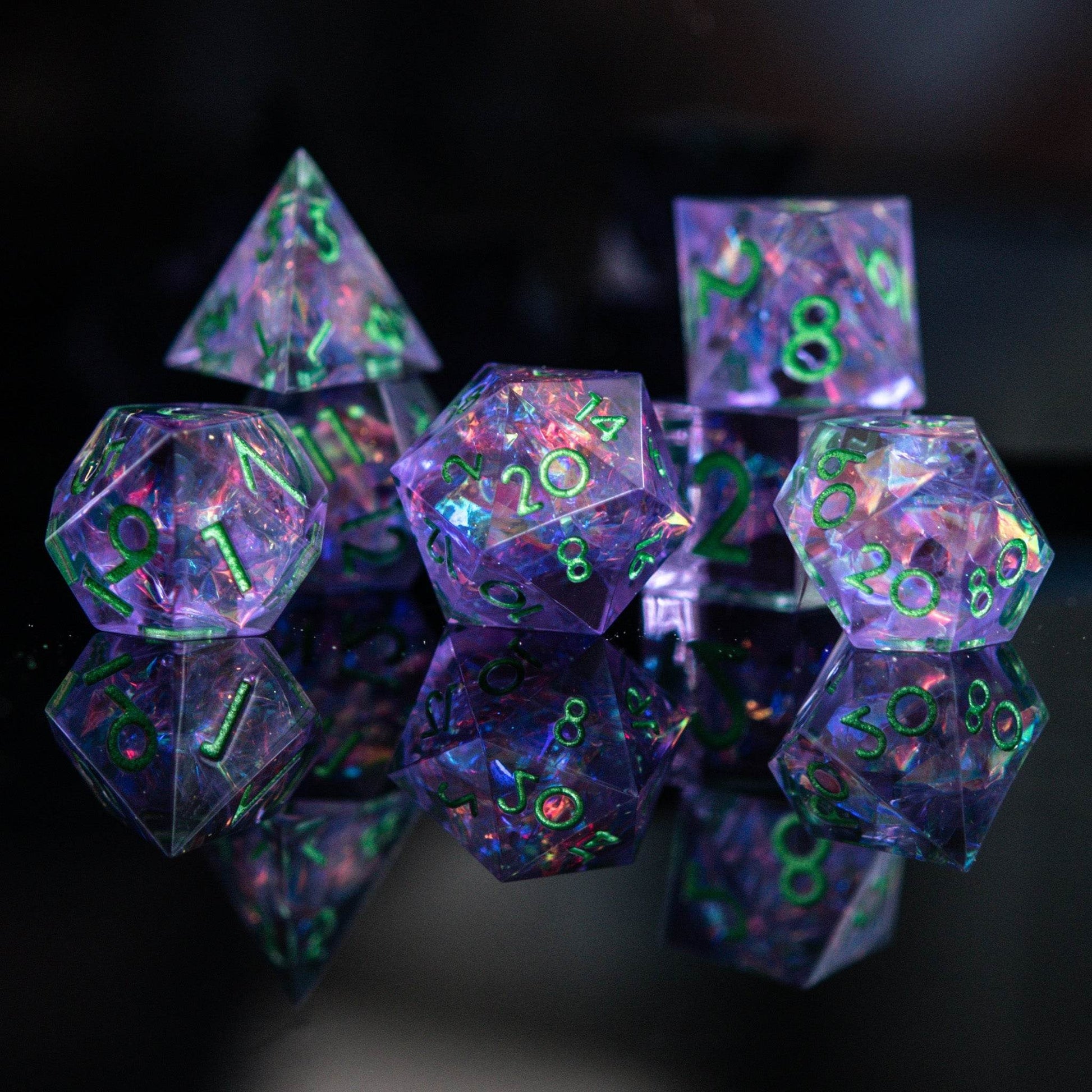 Galactic Shatter Sharp-Edged Resin Dice Set 'PRE-ORDER | SPRING EVENT DEAL' - 