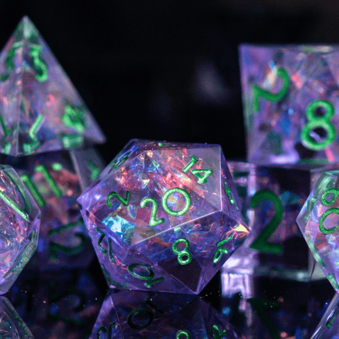 Galactic Shatter Sharp-Edged Resin Dice Set 'PRE-ORDER | SPRING EVENT DEAL' - 