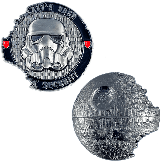 DL10-07 Death Star Galaxy's Edge Park Security Challenge Coin Storm Trooper Rogue - 