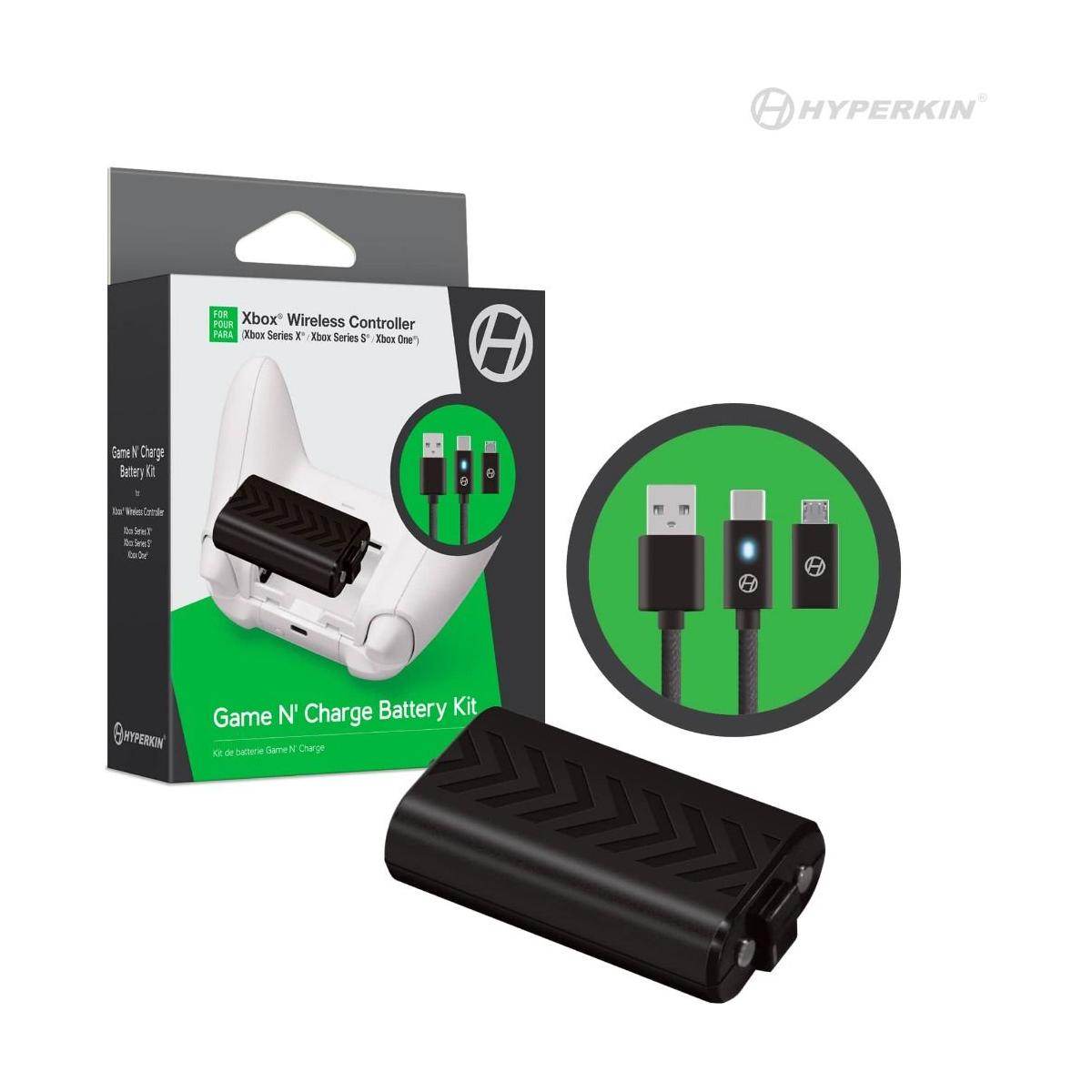 Game N' Charge Battery Kit (Black) Compatible With Xbox Series X® / Xbox Series S®/ Xbox One - 