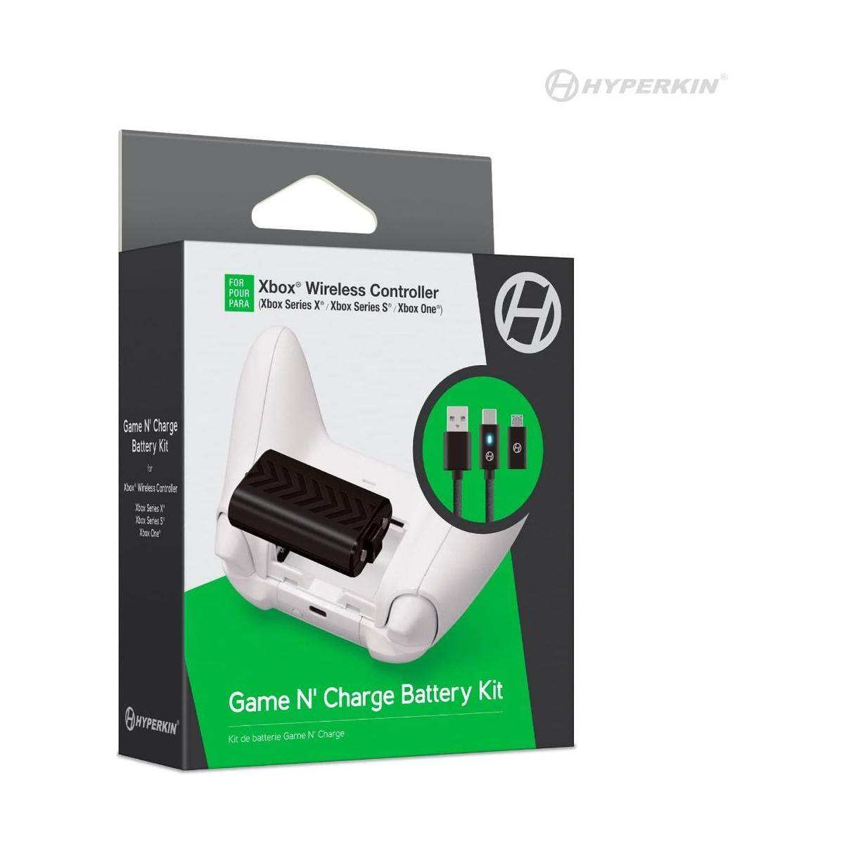 Game N' Charge Battery Kit (Black) Compatible With Xbox Series X® / Xbox Series S®/ Xbox One - 