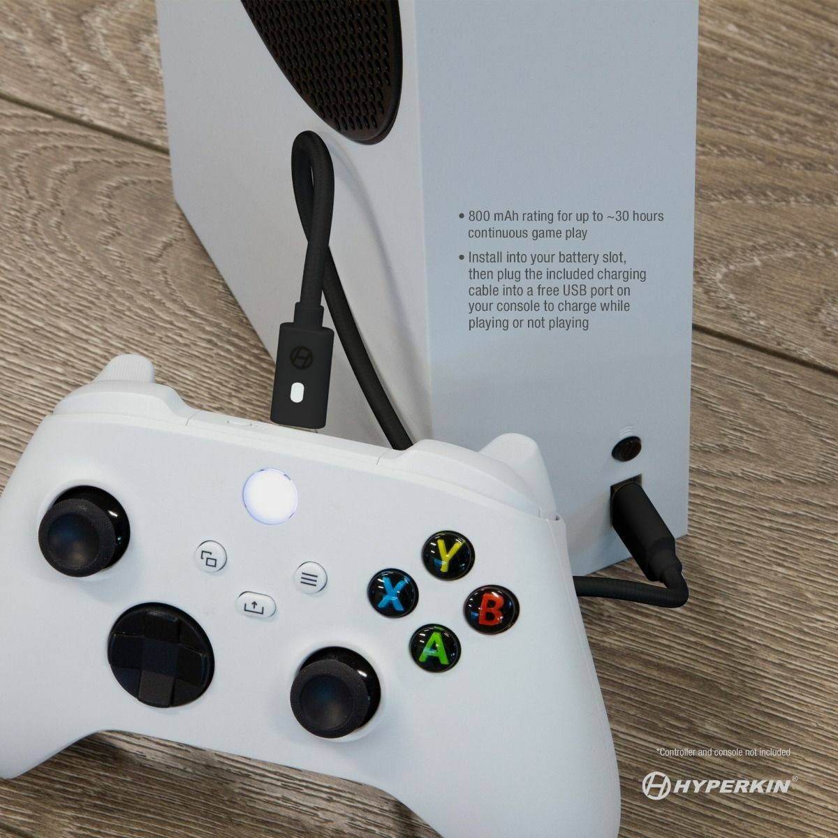 Game N' Charge Battery Kit (Black) Compatible With Xbox Series X® / Xbox Series S®/ Xbox One - 