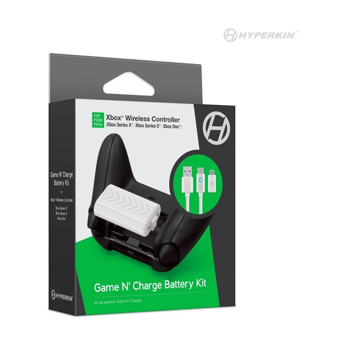 Game N' Charge Battery Kit (White) Compatible With Xbox Series X® / Xbox Series S®/ Xbox One - 